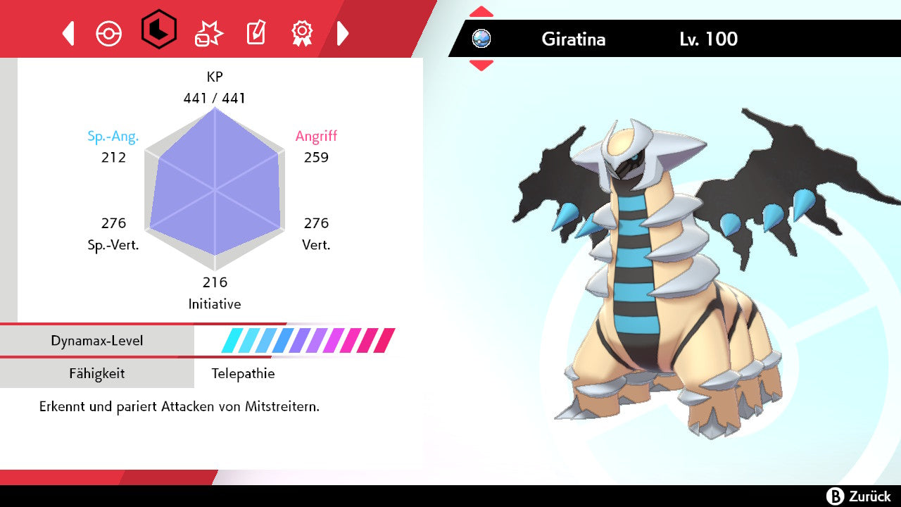 #487 Giratina Wandelform SnS