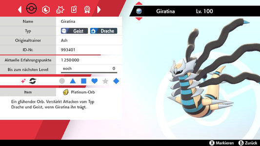#487 Giratina forme originale SnS