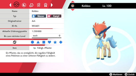 #647 Formulaire standard Keldeo SnS