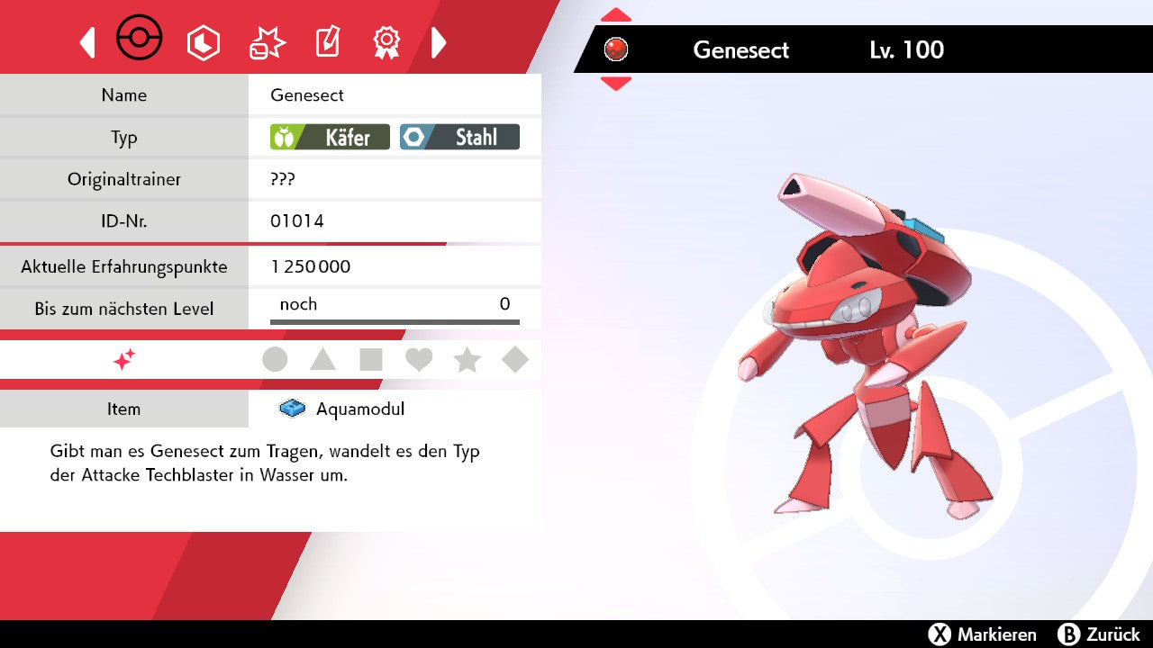 #649 Genesect Aquamodul SnS