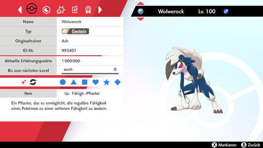 #745 Lycanroc Forme Nocturne SnS