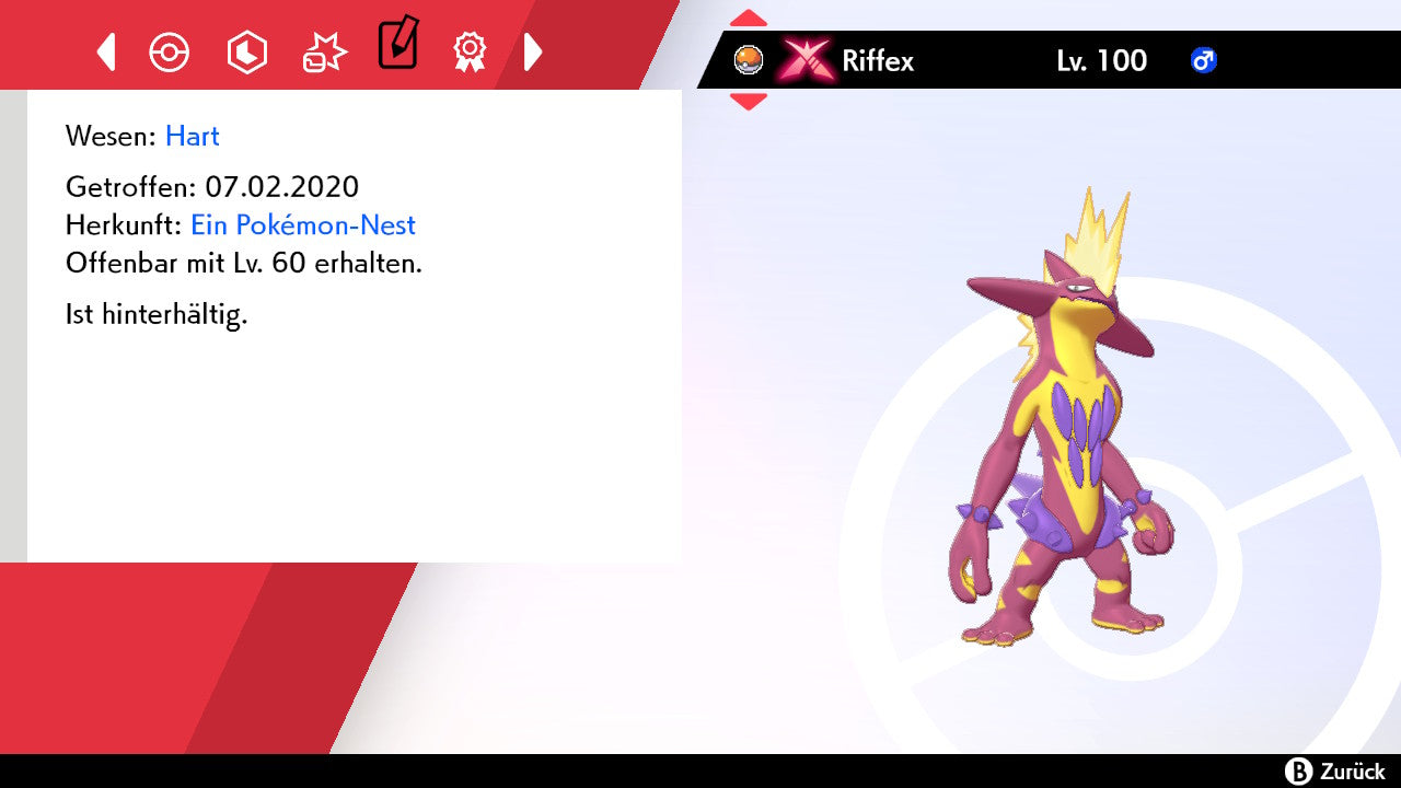 #849 Riffex forme haute Gigantamax SnS
