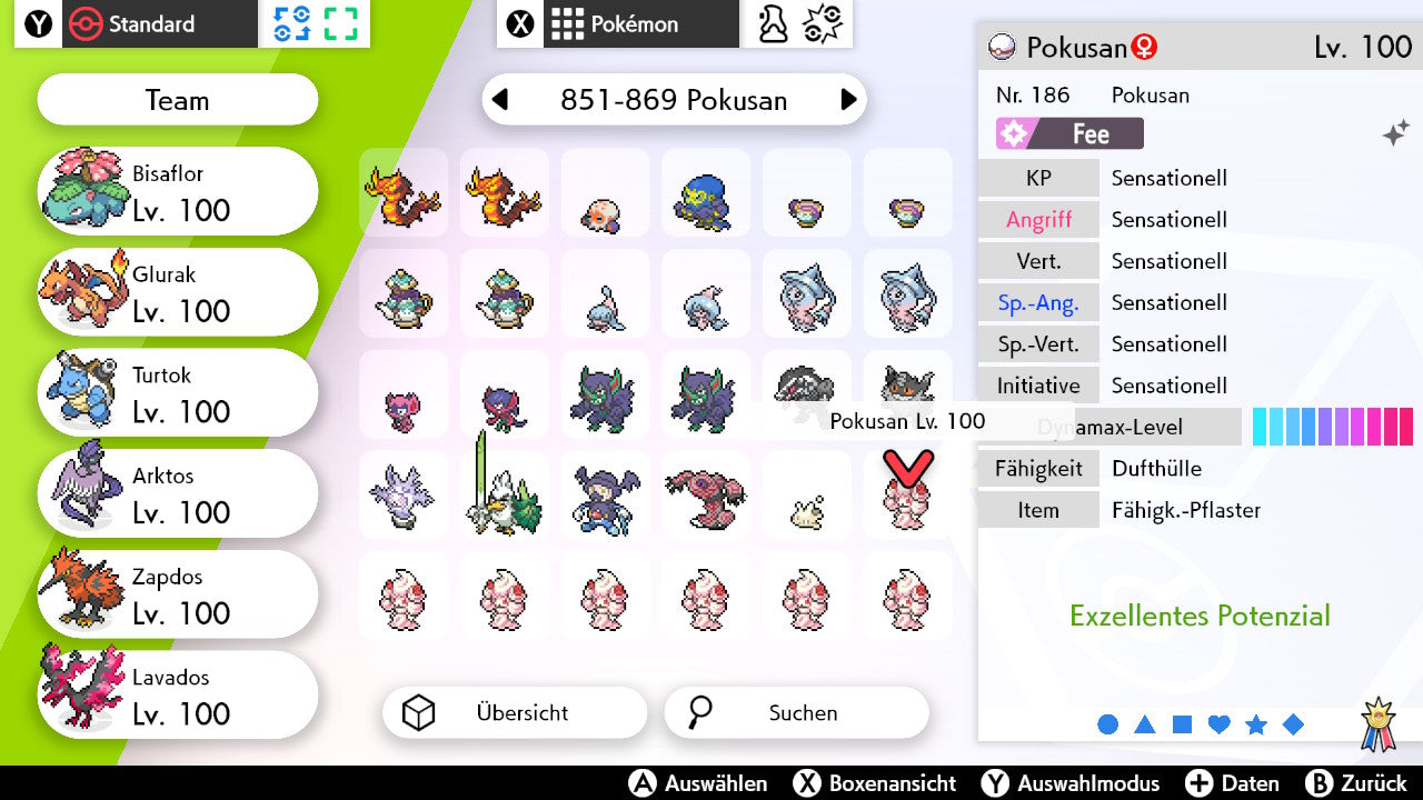 #869 Pokusan alle 63 Formen SnS