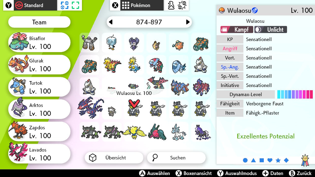 #892 Wulaosu Fokussierter Stil Gigadynamax SnS