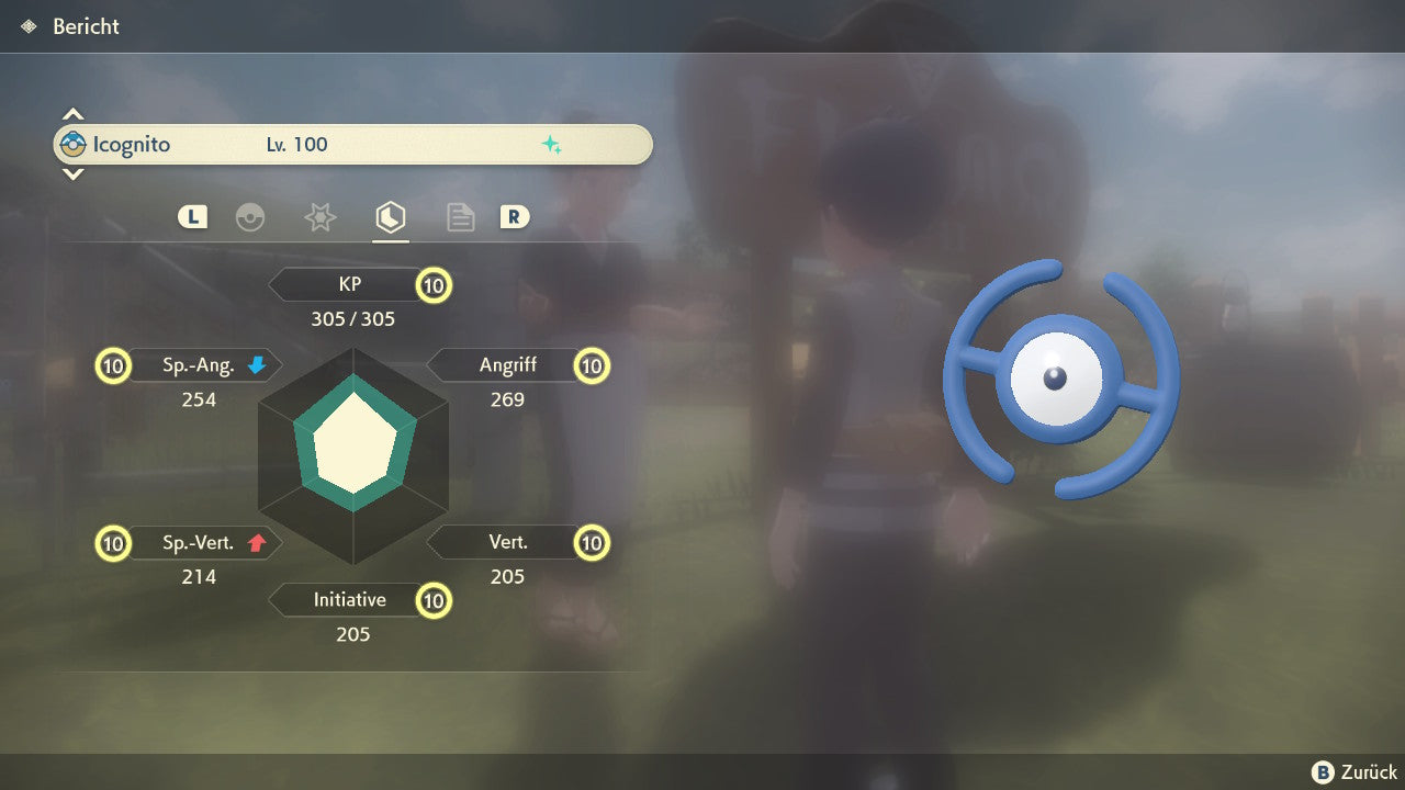 #201 Unown H Elite PLA