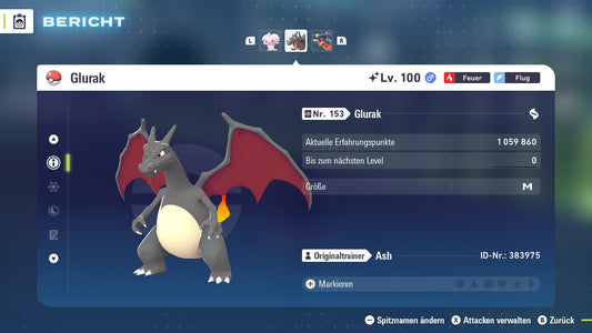 Ranked Team Nr. 1: #006 Glurak #445 Knakrack #448 Lucario PVP ZA