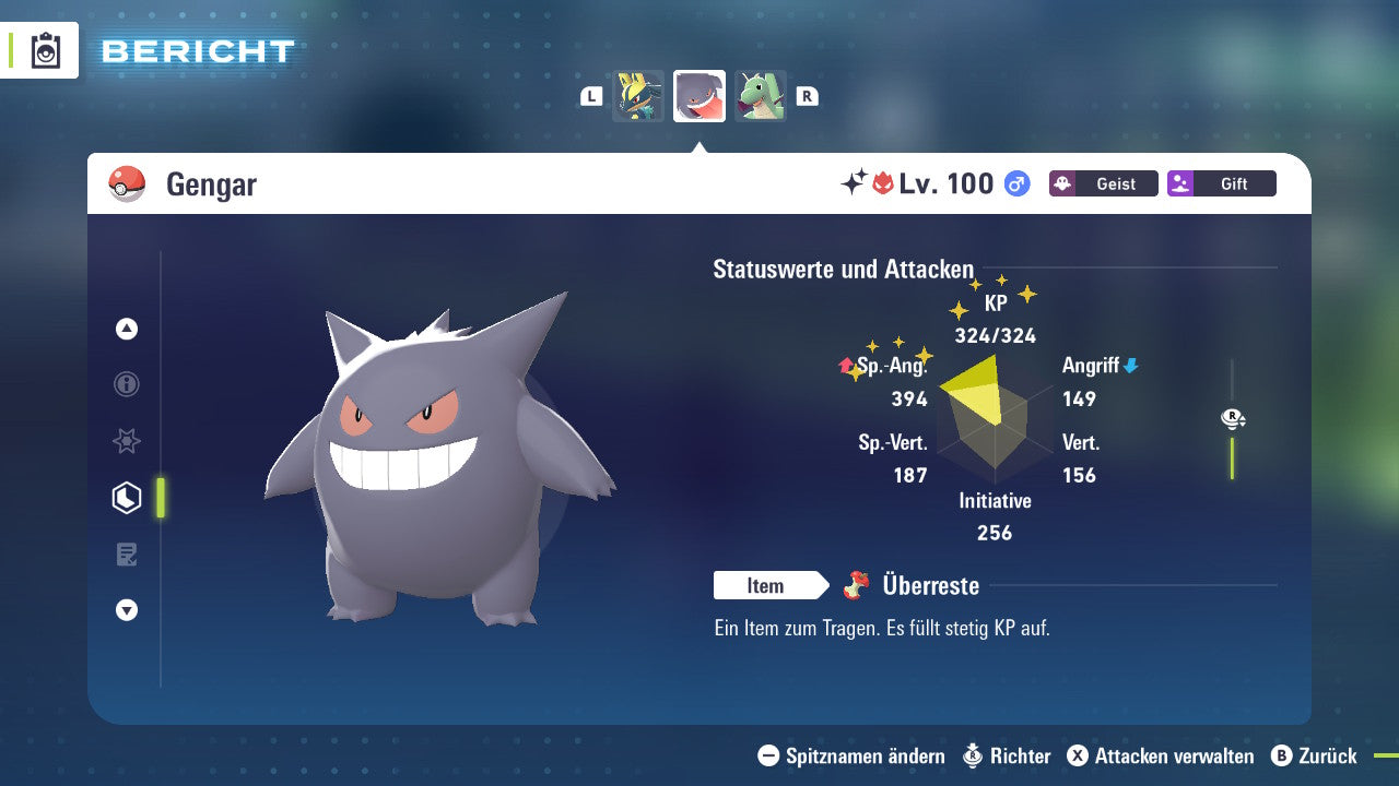 Ranked Team Nr. 2: #094 Gengar #149 Dragoran #658 Quajutsu PVP ZA
