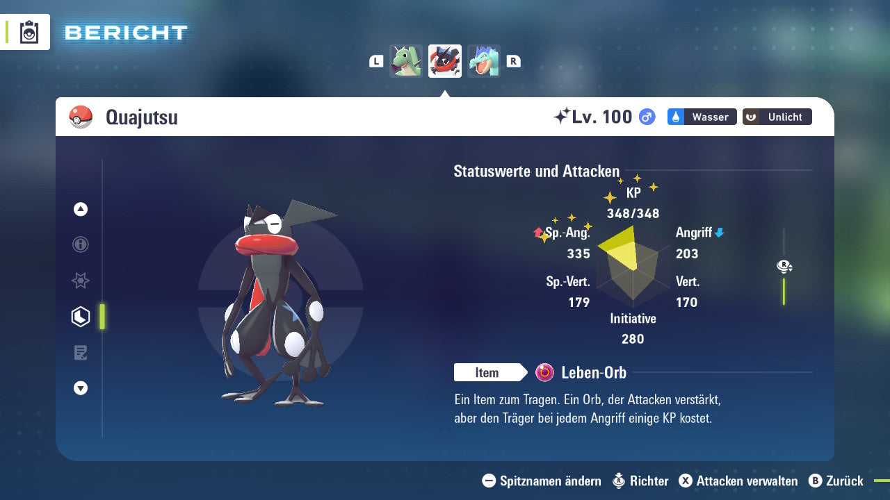 Ranked Team Nr. 2: #094 Gengar #149 Dragoran #658 Quajutsu PVP ZA