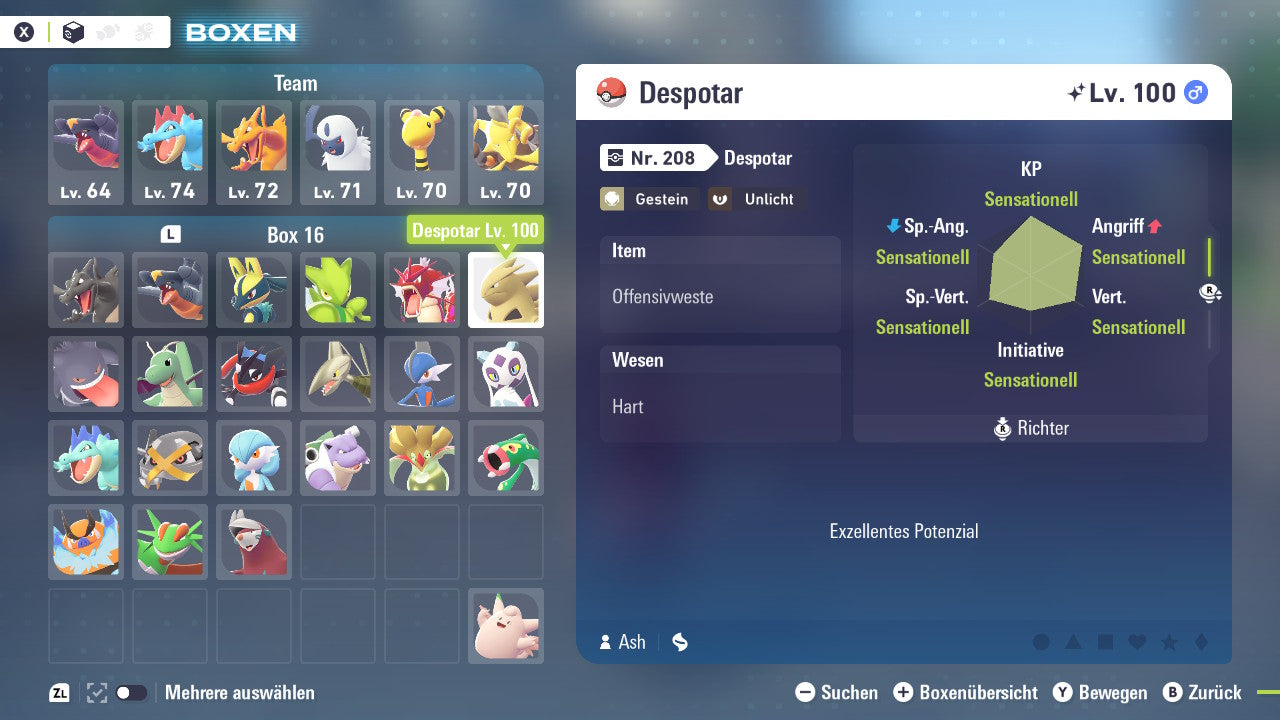 Ranked Team Nr. 5: #212 Scherox #130 Garados #248 Despotar PVP ZA