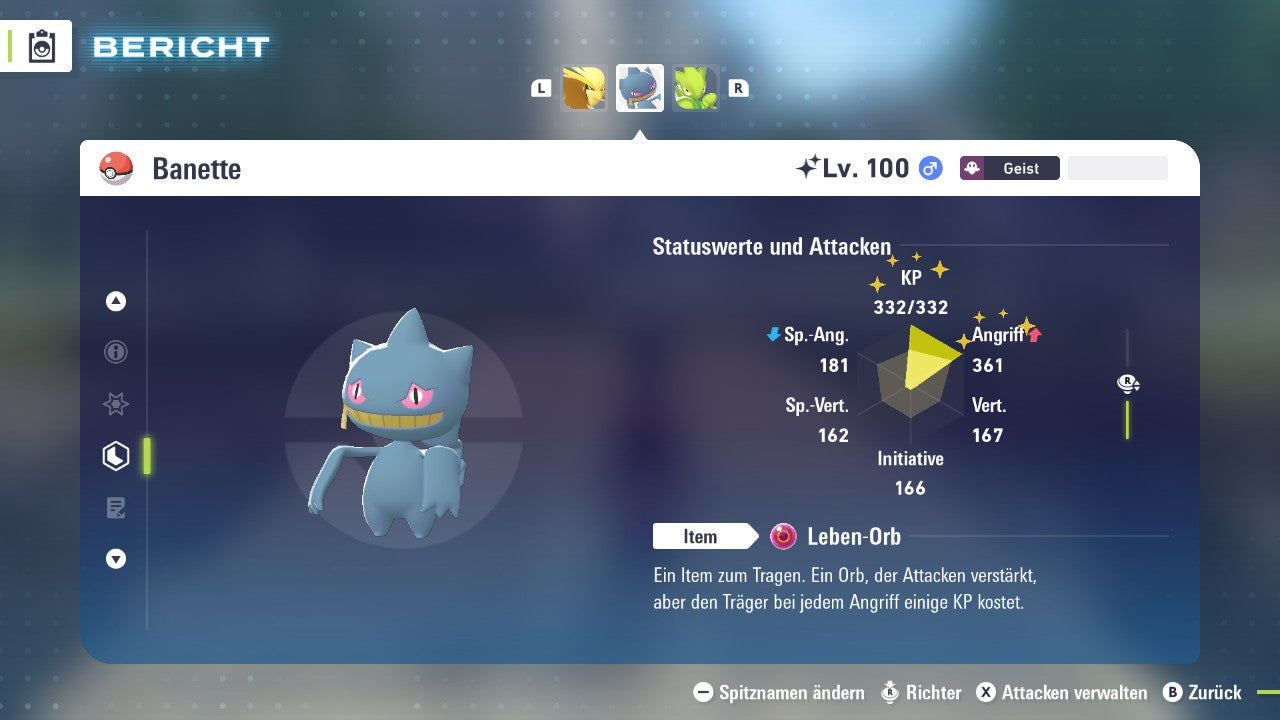 Ranked Team Nr. 9: #142 Aerodactyl #018 Tauboss #354 Banette PVP ZA