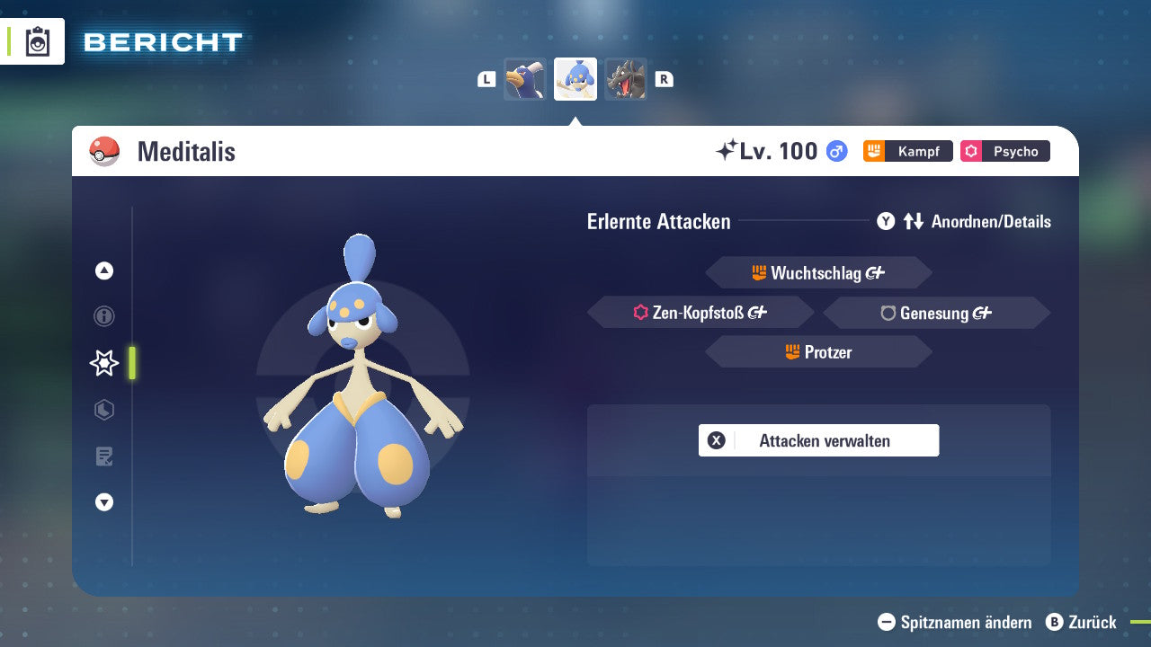 Ranked Team Nr. 10: #036 Pixi #229 Hundemon #308 Meditalis PVP ZA