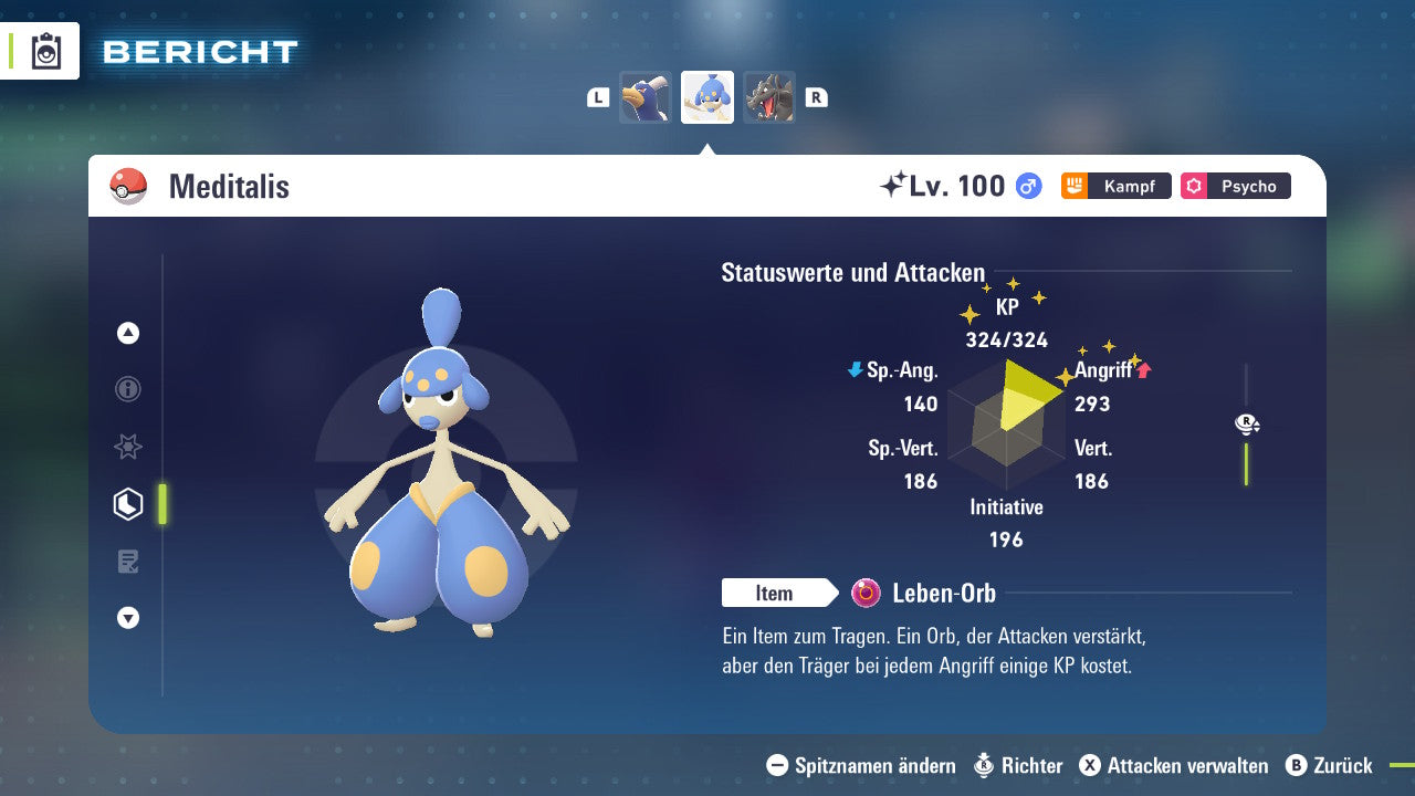 Ranked Team Nr. 10: #036 Pixi #229 Hundemon #308 Meditalis PVP ZA