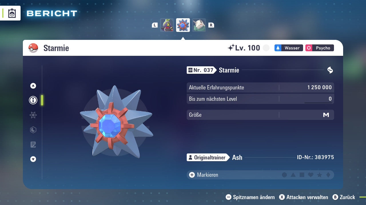 Ranked Team Nr. 11: #701 Resladero #121 Starmie #306 Stolloss PVP ZA