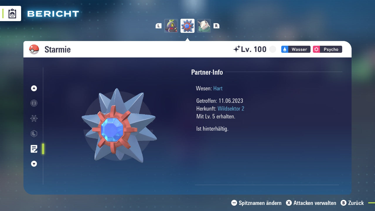 Ranked Team Nr. 11: #701 Resladero #121 Starmie #306 Stolloss PVP ZA