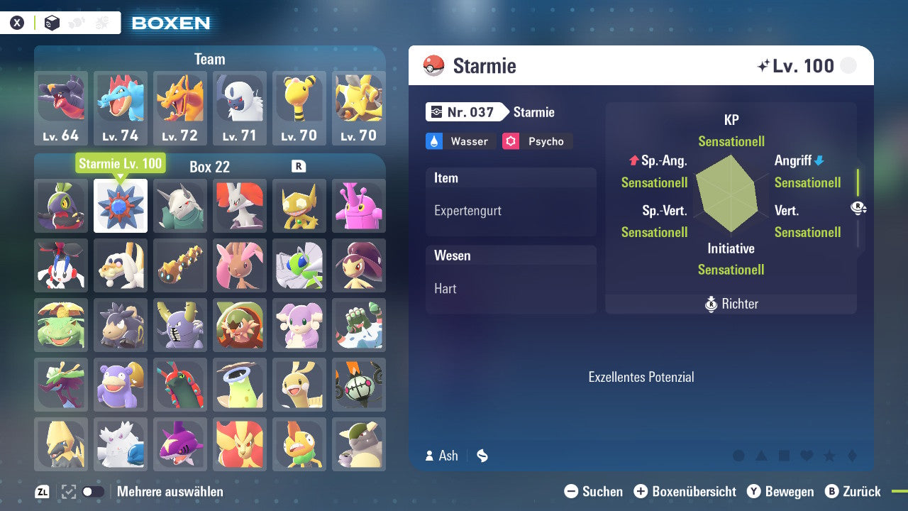 Ranked Team Nr. 11: #701 Resladero #121 Starmie #306 Stolloss PVP ZA