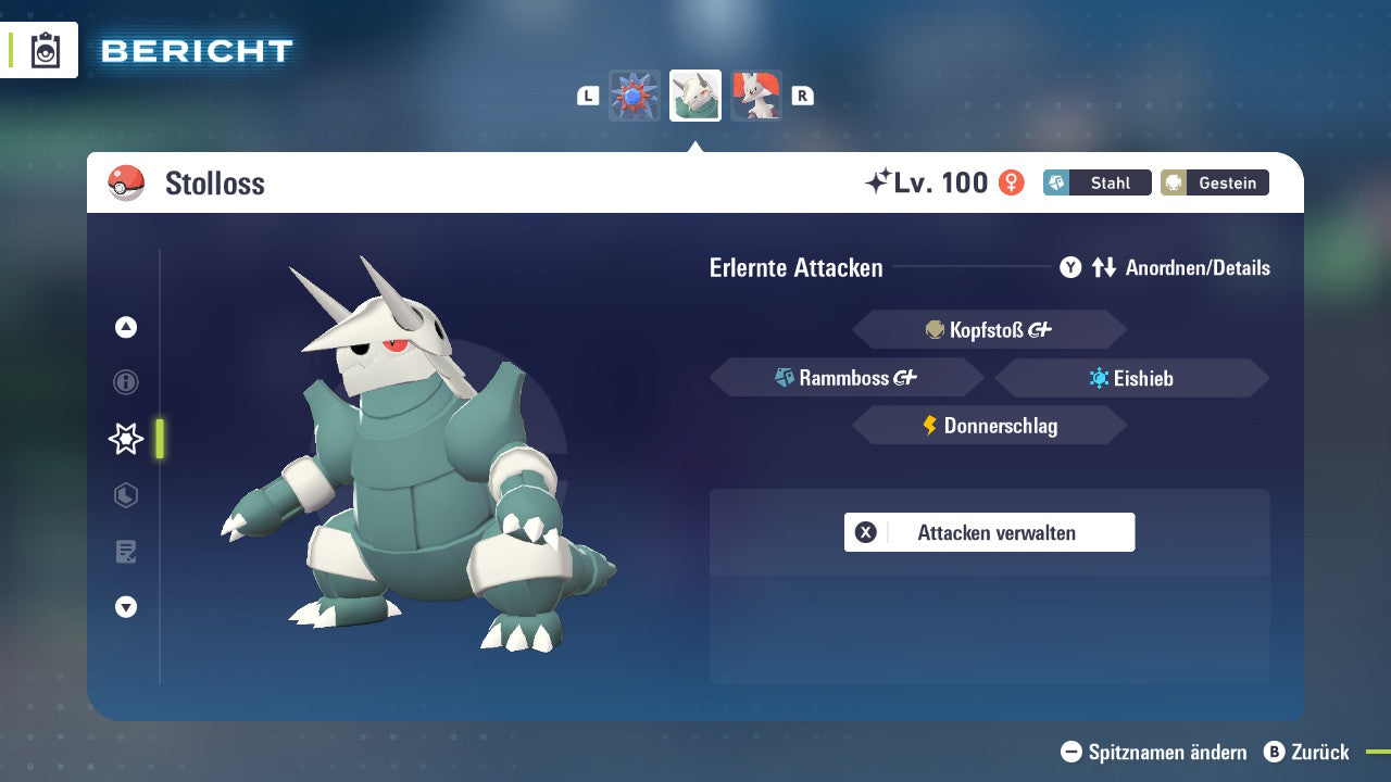 Ranked Team Nr. 11: #701 Resladero #121 Starmie #306 Stolloss PVP ZA