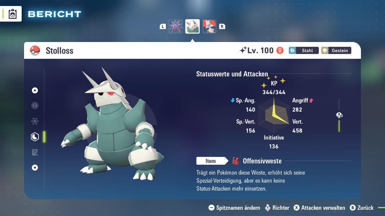 Ranked Team Nr. 11: #701 Resladero #121 Starmie #306 Stolloss PVP ZA