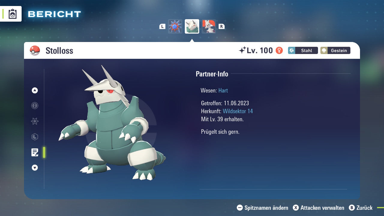 Ranked Team Nr. 11: #701 Resladero #121 Starmie #306 Stolloss PVP ZA