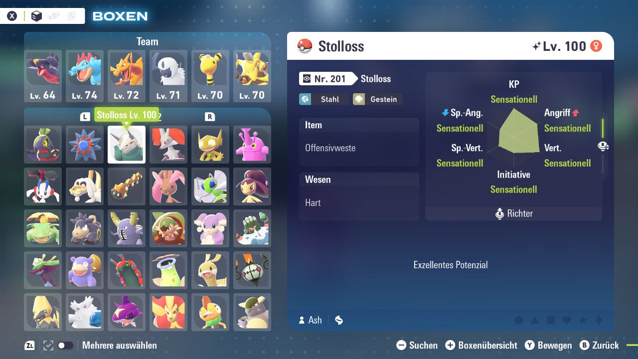 Ranked Team Nr. 11: #701 Resladero #121 Starmie #306 Stolloss PVP ZA