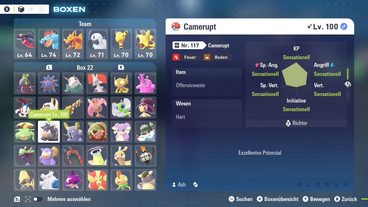 Ranked Team Nr. 13: #003 Bisaflor #323 Camerupt #127 Pinsir PVP ZA