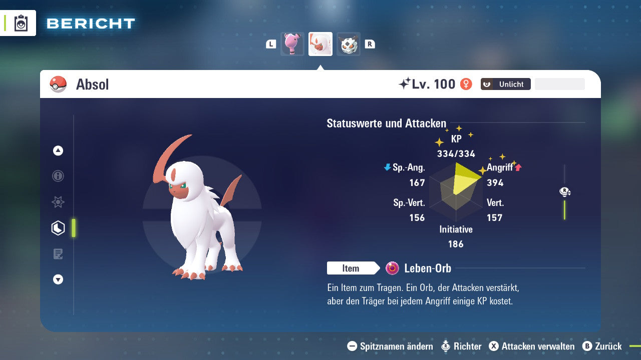 Ranked Team Nr. 21 : #359 Absol #362 Firnontor #181 Ampharos PVP ZA