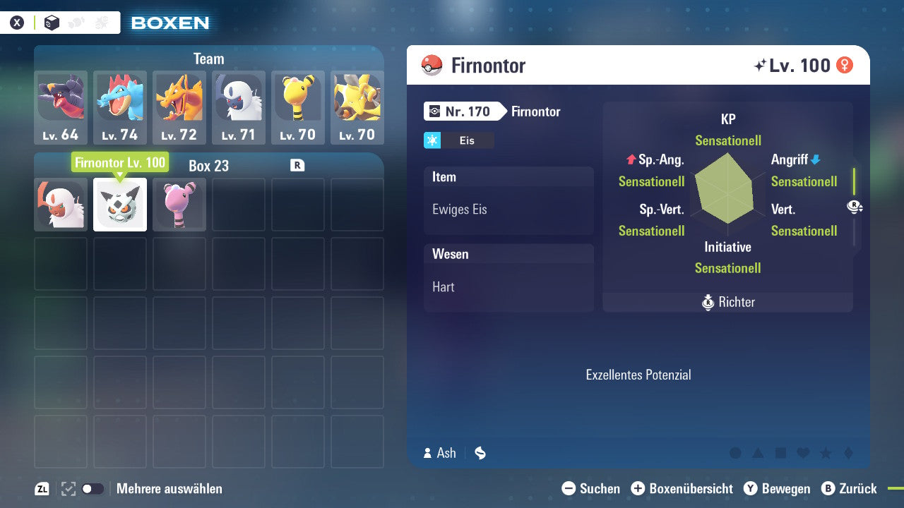 Ranked Team Nr. 21 : #359 Absol #362 Firnontor #181 Ampharos PVP ZA