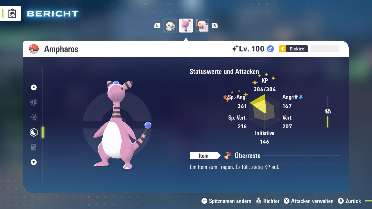 Ranked Team Nr. 21 : #359 Absol #362 Firnontor #181 Ampharos PVP ZA