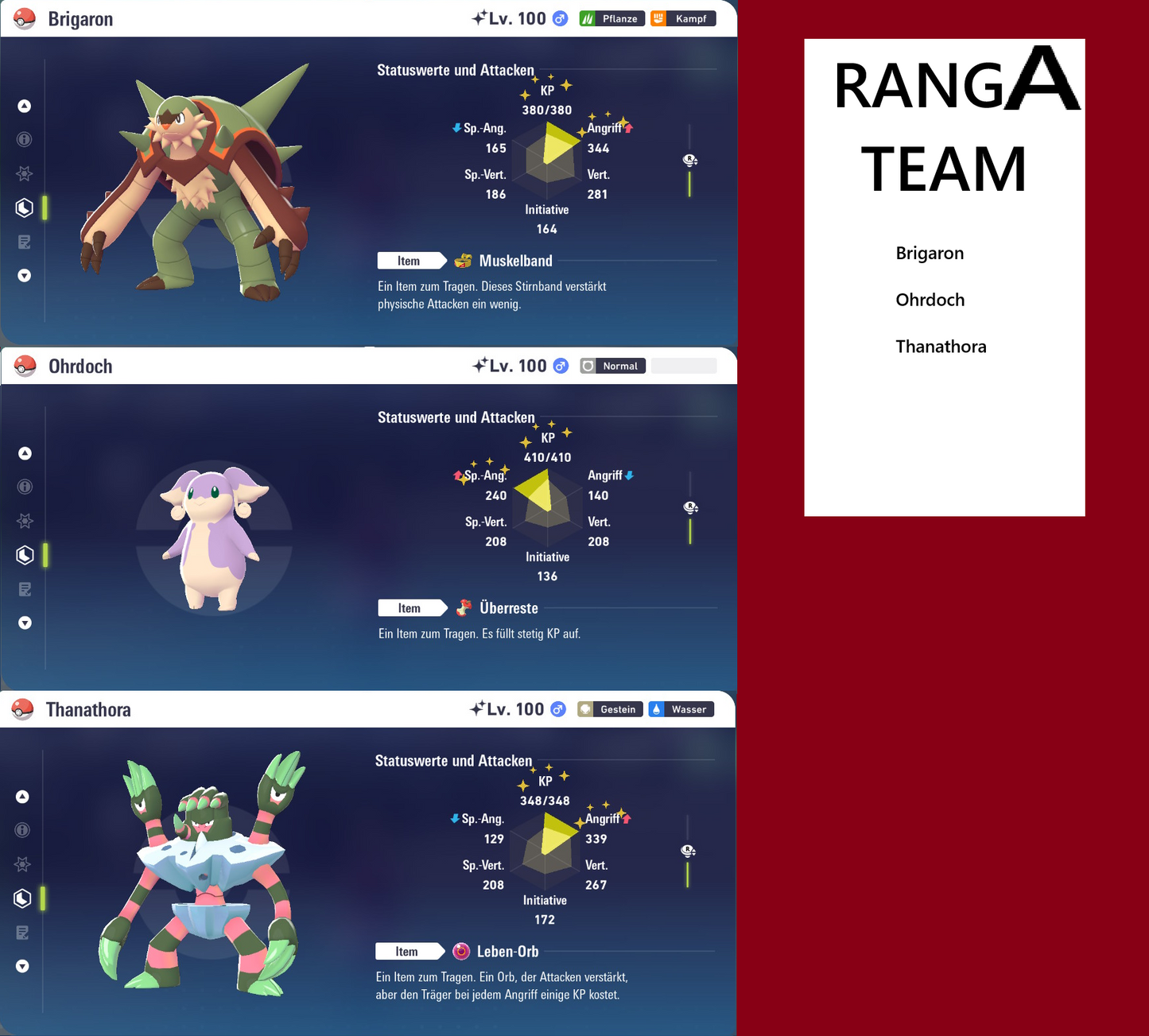 Ranked Team Nr. 18: #652 Brigaron #531 Ohrdoch #689 Thanathora PVP ZA