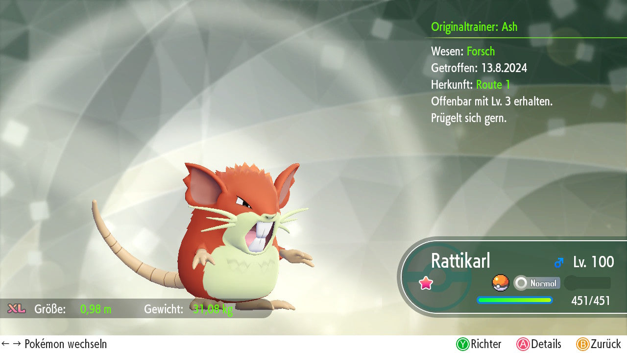 #020 Raticate LGPE