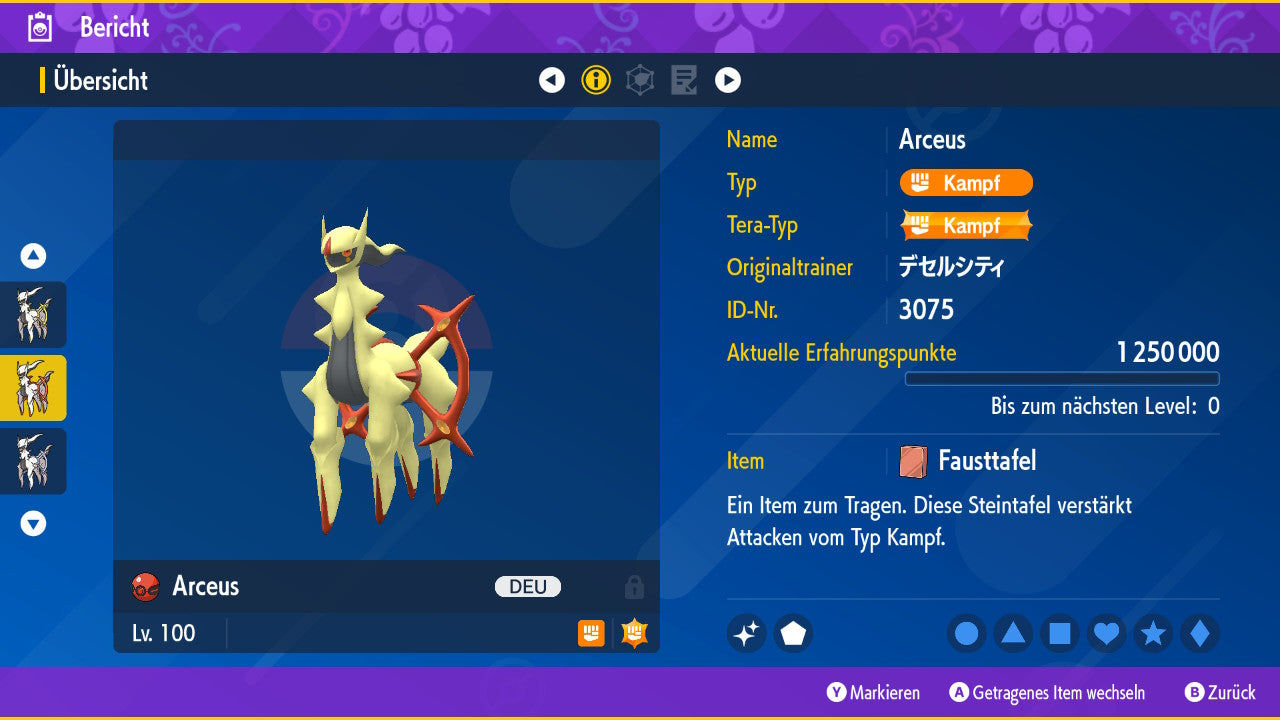 #493 Arceus Kampf PVP SV