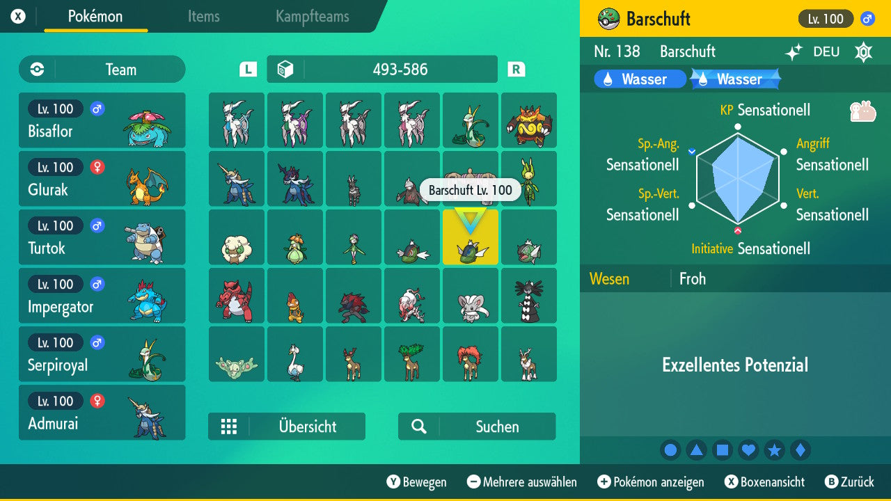 #550 Barschuft Blaulinige Form PVP SV