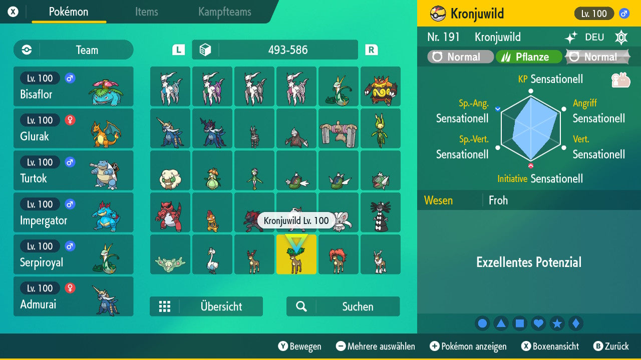 #586 Kronjuwild Sommerform PVP SV