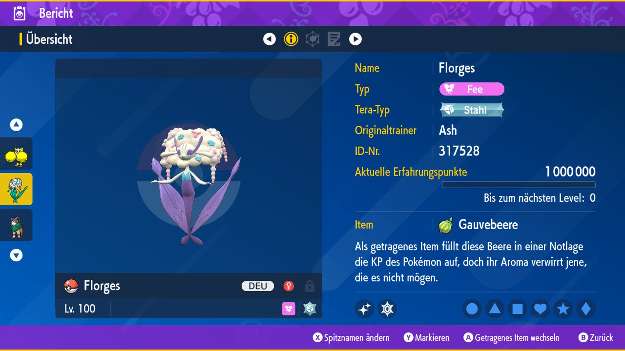 #671 Florges Weißblütler PVP SV
