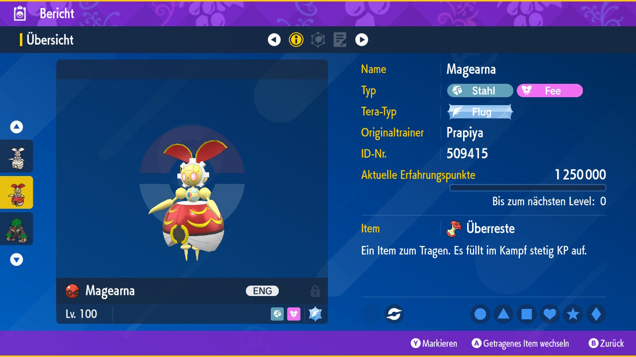 #801 Magearna Originalfarbe PVP SV