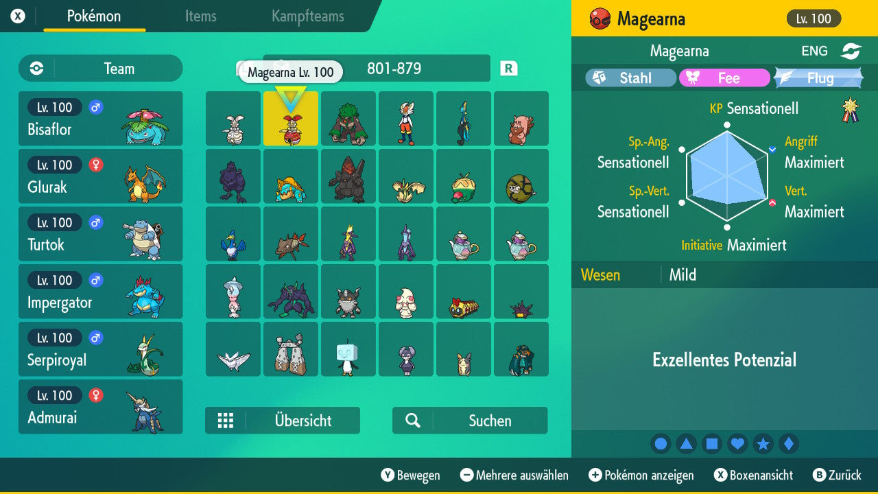 #801 Magearna Originalfarbe PVP SV