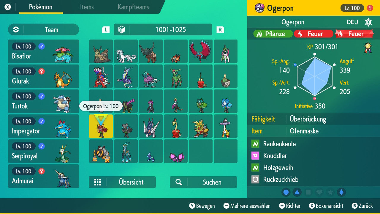 #1017 Ogerpon Ofenmaske PVP SV