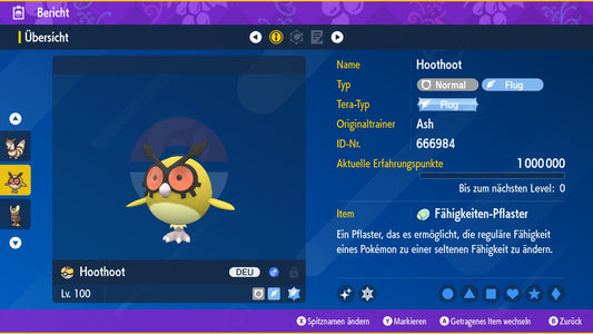 #163 Hoothoot SV