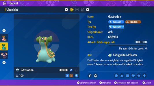 #423 Bleu Gastrodon (mer de l'Est)