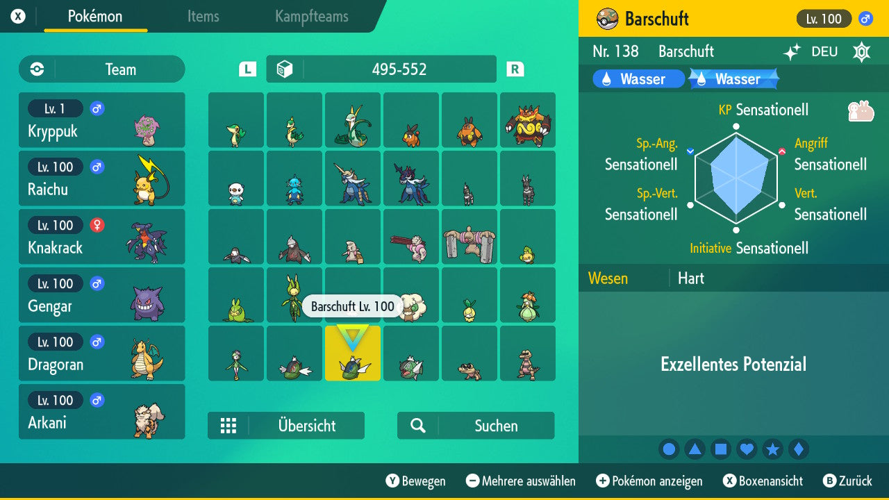 #550 Barschuft Blaulinige Form SV