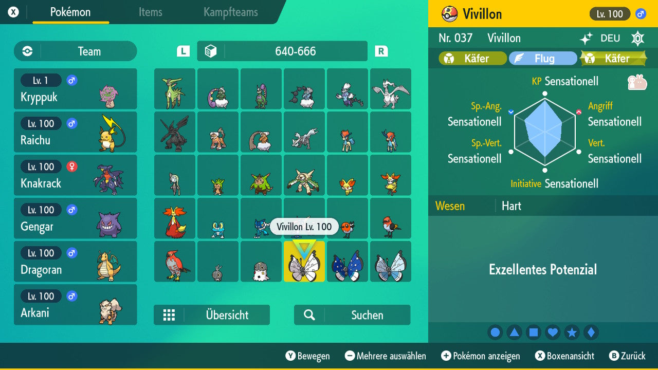 #666 Vivillon Frostmuster SV