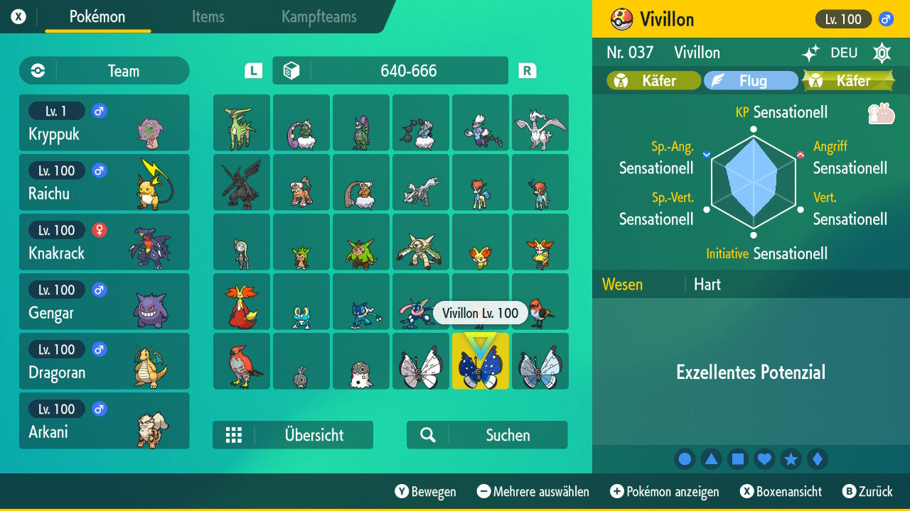 #666 Vivillon Schneefeldmuster SV