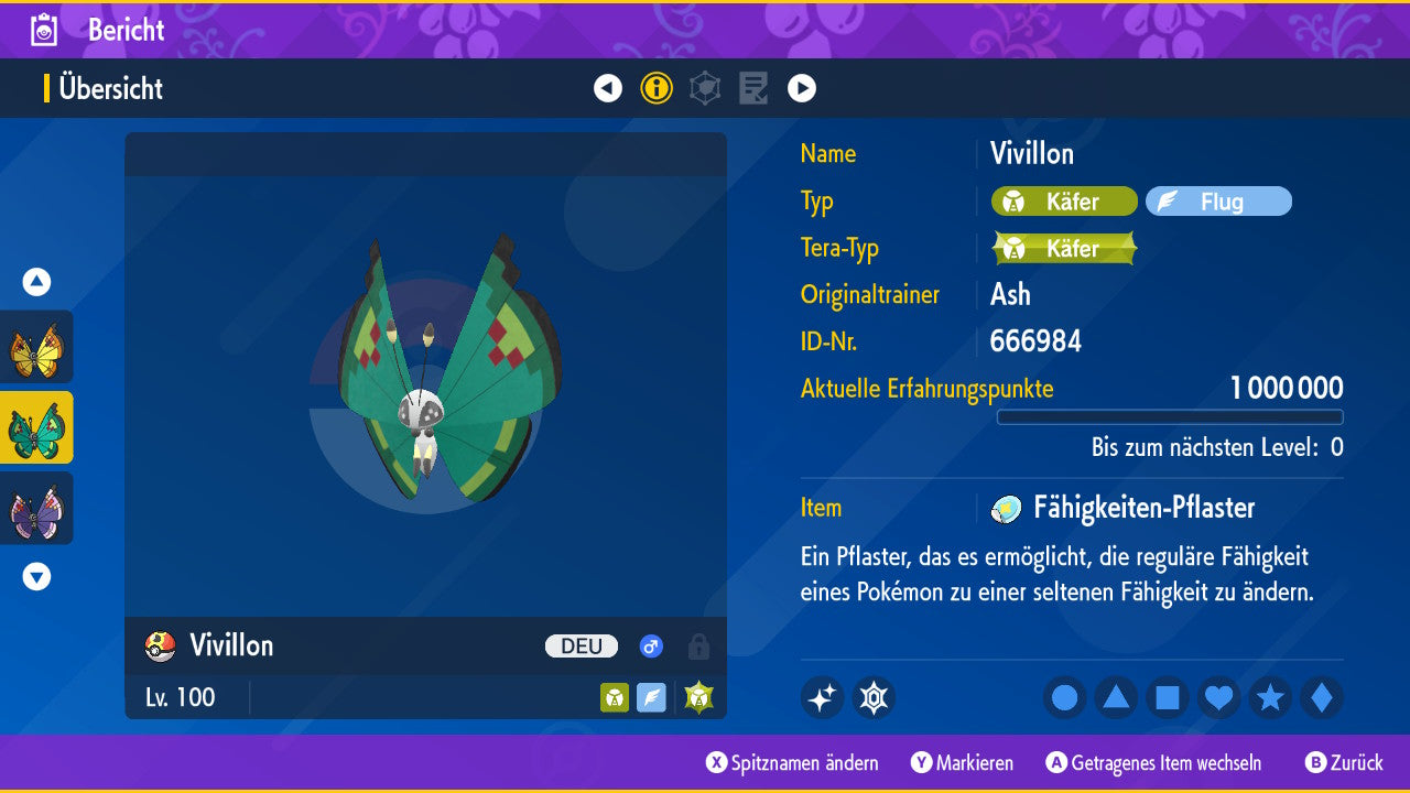 #666 Vivillon Ziergartenmuster SV