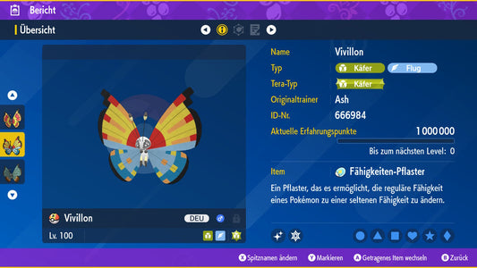 #666 Motif océan Vivillon