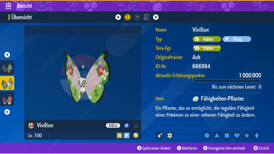 #666 Motif fantaisie Vivillon