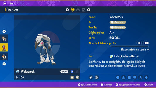 #745 Forme nocturne Lycanroc