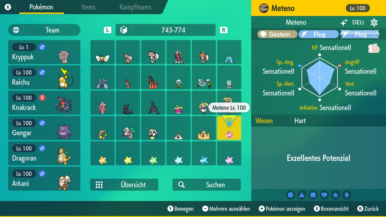 #774 Noyau rouge Meteno