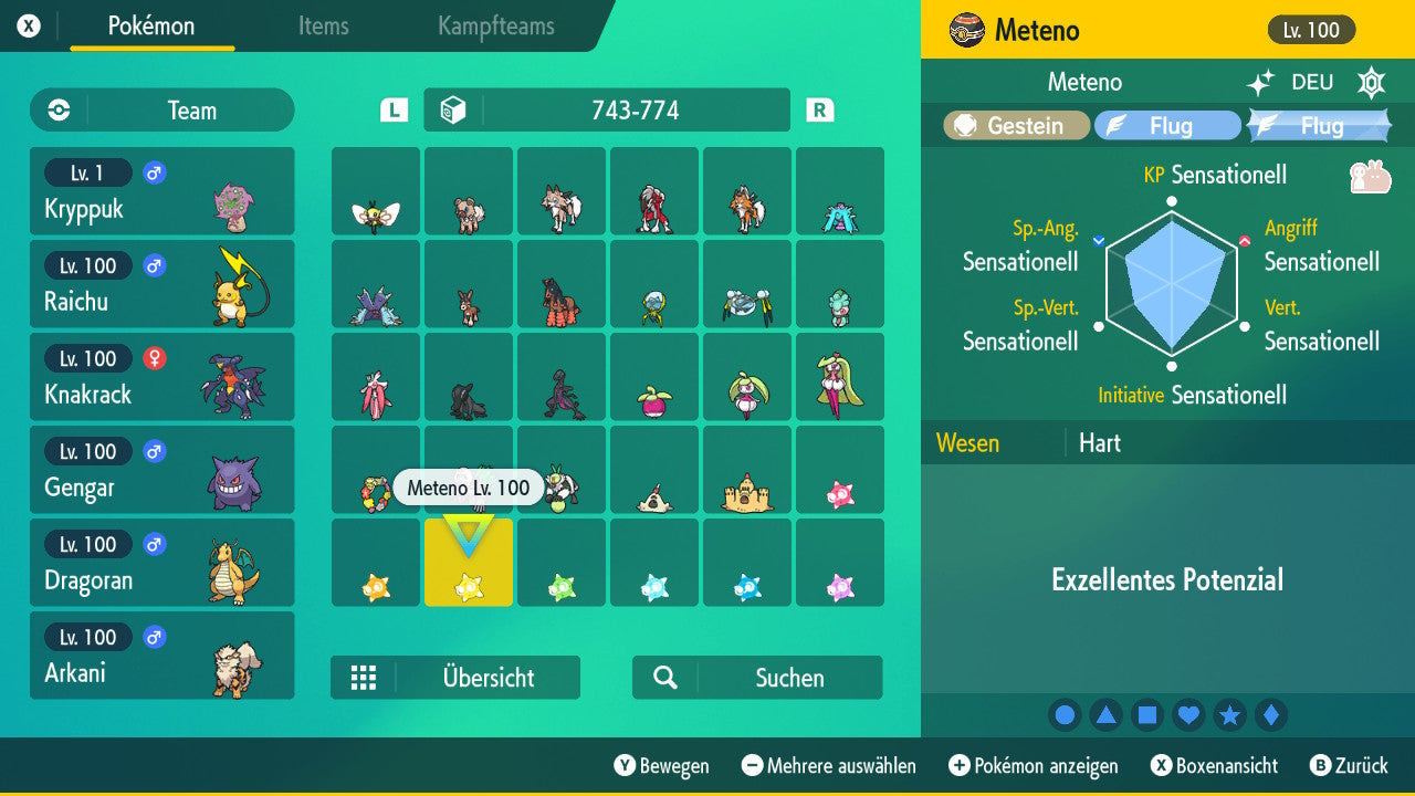 #774 Meteno Yellow Core