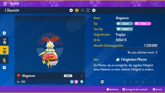 #801 Couleur originale Magearna