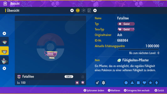 #854 Forme originale du Fatalite