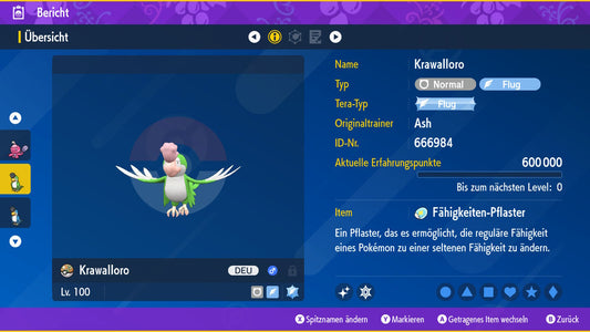 #931 Krawalloro Green-feathered SV